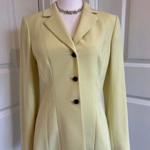 STRESA PANT SUIT YELLOW TOP BLACK PANTS - SIZE 4